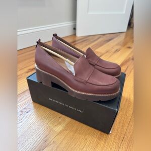 NIB NATURALIZER Darry Lug Sole Loafers Cappuccino Brown 7.5 W Wide